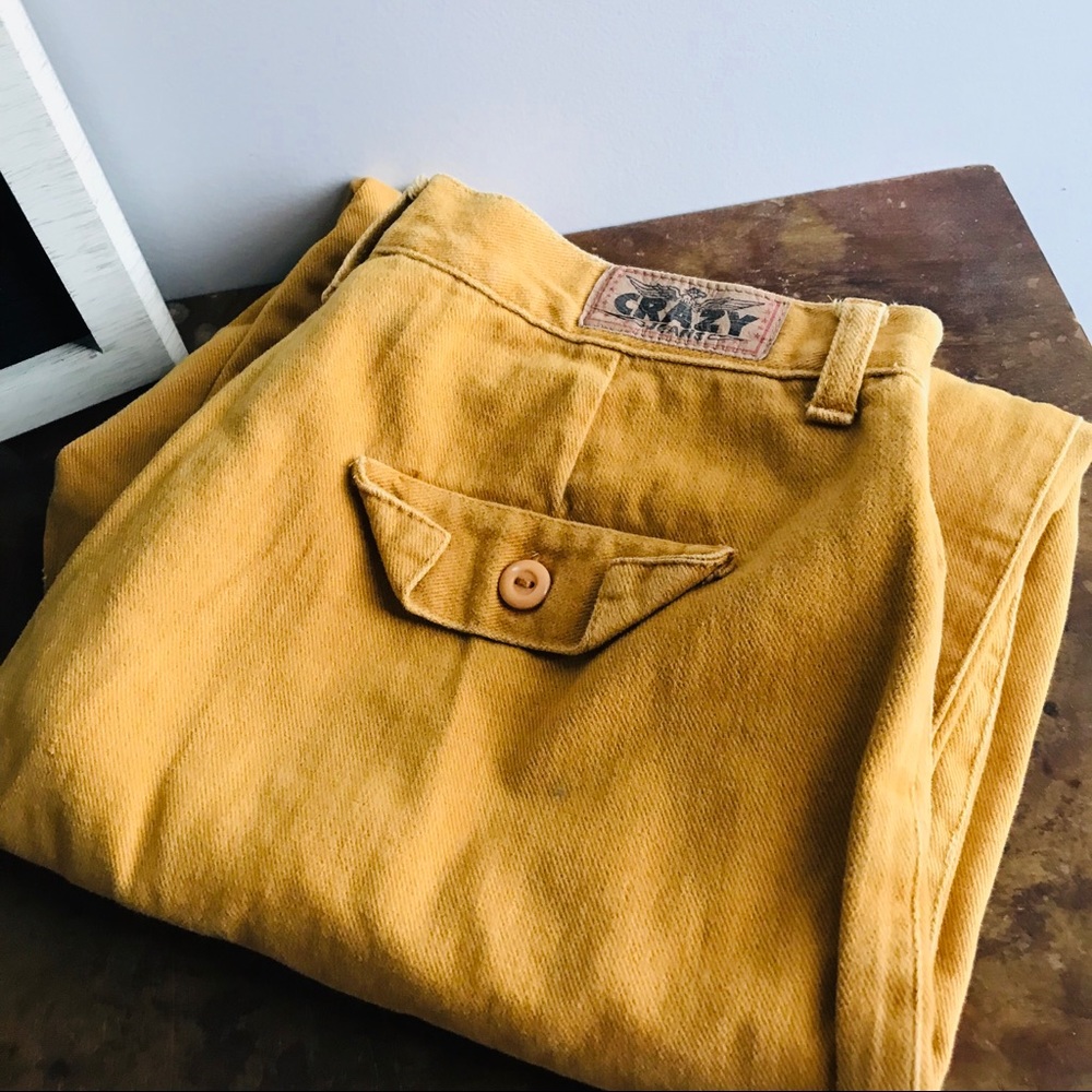 Crazy Jean Beautiful Vintage Yellow Pant